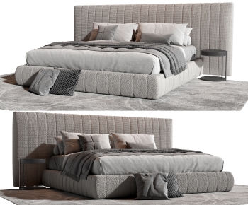 Modern Double Bed-ID:775445946