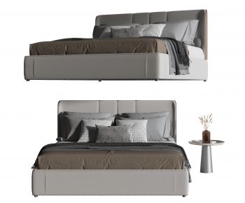 Modern Double Bed-ID:490583902