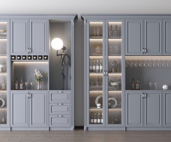 American Style Wine Cabinet-ID:304008967