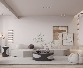 Wabi-sabi Style A Living Room-ID:880713942