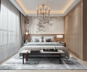 New Chinese Style Bedroom-ID:142081029