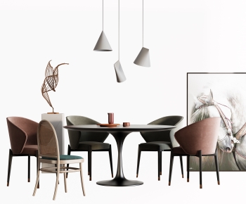 Nordic Style Dining Table And Chairs-ID:871206055