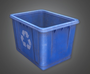 现代公用垃圾桶-ID:418601994