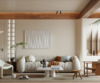 Wabi-sabi Style A Living Room-ID:237509013