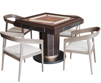 Modern Mahjong Tables And Chairs-ID:400568965