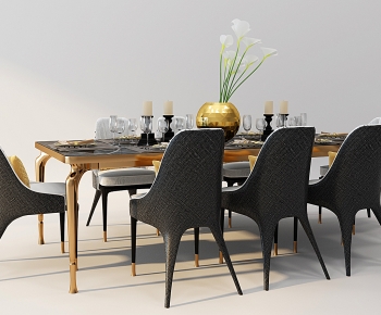 Modern Dining Table And Chairs-ID:848240938