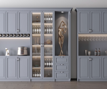 American Style Wine Cabinet-ID:736274968