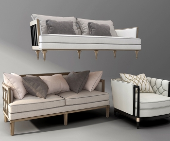 Simple European Style A Sofa For Two-ID:785836941