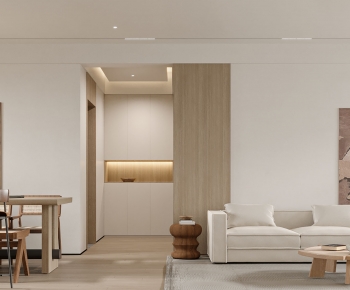Wabi-sabi Style A Living Room-ID:626399572