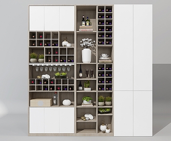 Nordic Style Wine Cabinet-ID:668854953