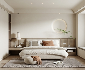 Wabi-sabi Style Bedroom-ID:888093957