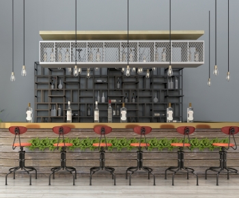 Industrial Style Counter Bar-ID:740328071