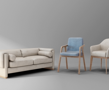 Nordic Style A Sofa For Two-ID:454380044