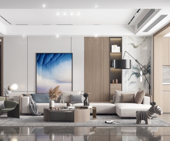 Modern A Living Room-ID:457830414