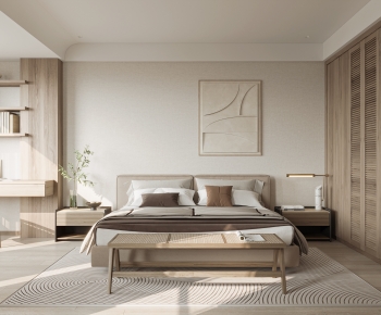 Wabi-sabi Style Bedroom-ID:349100116