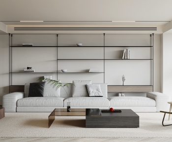 Modern Wabi-sabi Style A Living Room-ID:911977059