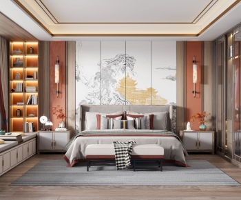 New Chinese Style Bedroom-ID:514333013