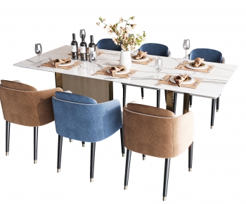 Modern Dining Table And Chairs-ID:910753017