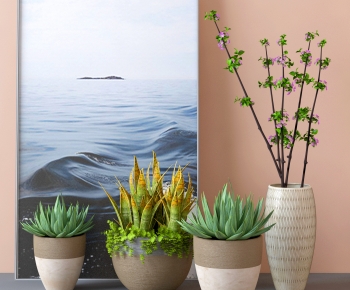 Nordic Style Potted Green Plant-ID:343086962