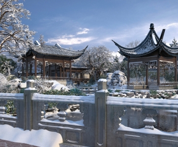 Chinese Style Garden Landscape-ID:976932053