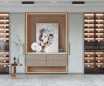New Chinese Style Wine Cabinet-ID:345443013