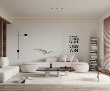 Wabi-sabi Style A Living Room-ID:801749259