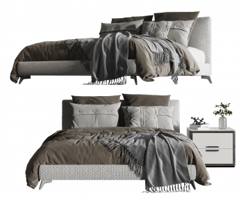 Modern Double Bed-ID:819093947