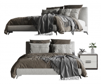 Modern Double Bed-ID:196018937