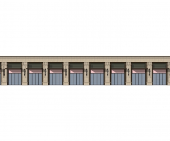 New Chinese Style Facade Element-ID:549292093