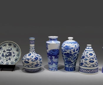中式陶瓷器皿摆件-ID:728605995