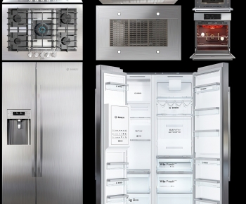 现代冰箱冰柜厨电燃气灶-ID:487517129