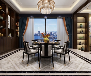 New Chinese Style Dining Room-ID:524494891