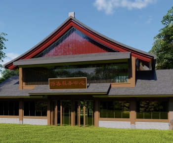 New Chinese Style Villa Appearance-ID:908660995