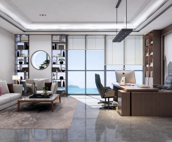 New Chinese Style Manager's Office-ID:100050099