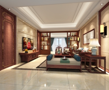Chinese Style A Living Room-ID:178373104