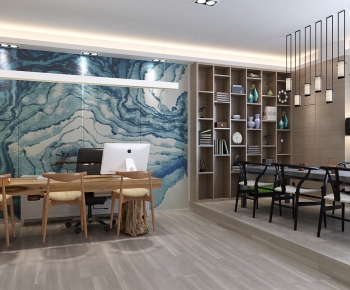 New Chinese Style Manager's Office-ID:493063935