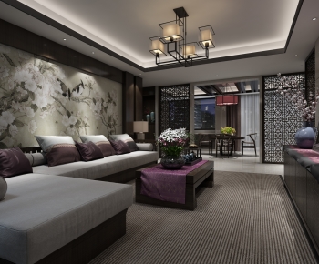 Chinese Style A Living Room-ID:400592099