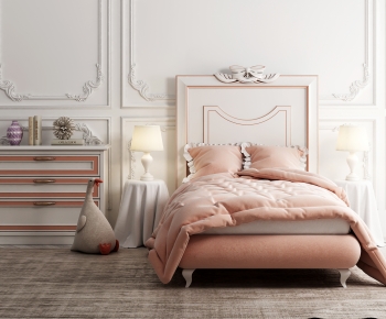 Simple European Style Child's Bed-ID:215868915