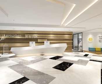 Modern Office Reception Desk-ID:562160027