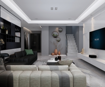 Modern A Living Room-ID:814256913