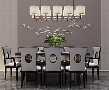 New Chinese Style Dining Table And Chairs-ID:351922991