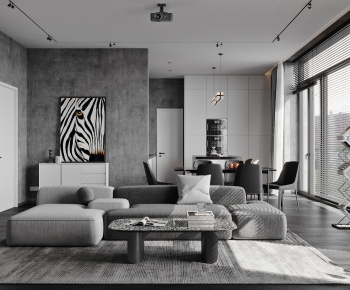 Modern A Living Room-ID:861210113