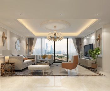 Modern A Living Room-ID:939517026