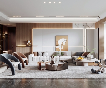 Modern A Living Room-ID:911041981
