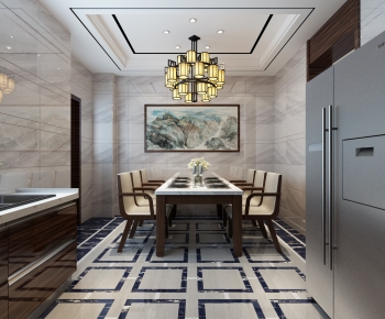 New Chinese Style Dining Room-ID:992391179