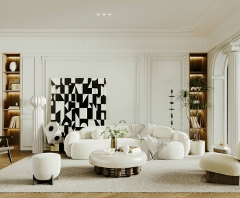 French Style A Living Room-ID:222795961