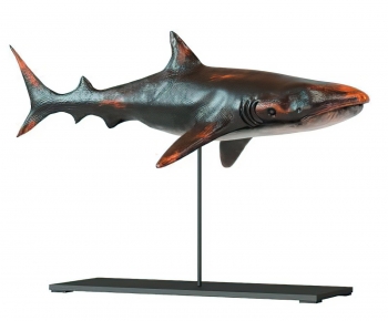 现代鲨鱼雕塑摆件-ID:543705942