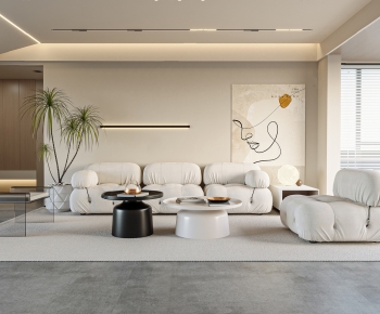 Wabi-sabi Style A Living Room-ID:436966907
