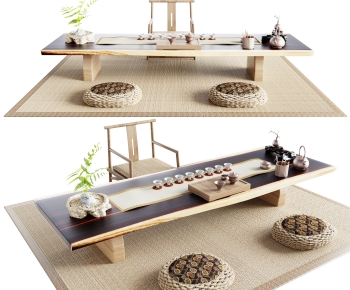 Japanese Style Tea Tables And Chairs-ID:255120991