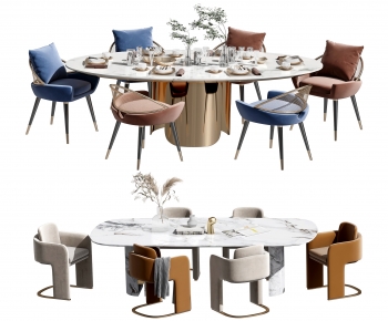 Modern Dining Table And Chairs-ID:471558099